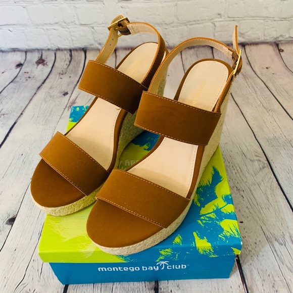 Montego Bay Club Shoes - Montego Bay | Strappy Wedge Sandals Size 7.5